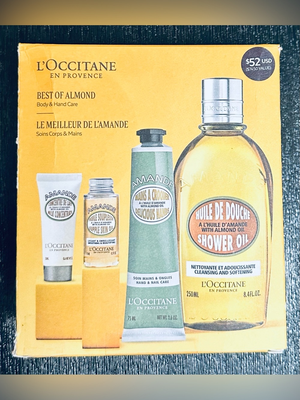 L'Occitane Limited Edition body care gift set Almond Greatest Hits 4pcs set New